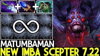 Matumbaman [Broodmother] New Imba Scepter Upgrades 20 Spin Web Monster Mid 7.22 Dota 2