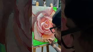 Acrylic painting of a Rose  from rosay :) #acrylicpainting #rose #painting