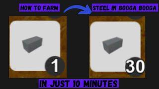 How to get Steel in Booga Booga reborn super fast!!!