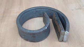 Simple Homemade Tools For Metal Bending / Useful Bending Tricks For Flat Bar