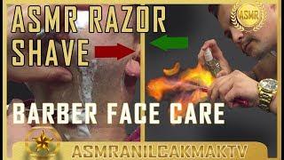 ASMR RAZOR SHAVE / ASMR BARBER SOUNDS (Tingles, Triggers, Whisper)