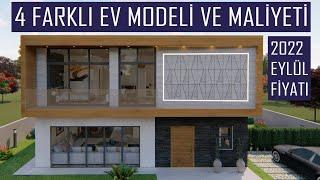 Müstakil Ev Modelleri 2022 - Villa İnşaat Maliyeti - Müstakil Ev Yapımı Maliyeti - Köy Evi Maliyeti