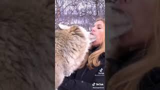 unbelievable. This dog kisses its owner.