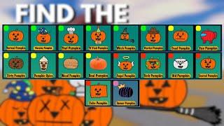 HOW to get ALL 18 PUMPKINS! Bank, Old, Wood, Dirty.. - Roblox - Find the Pumpkins!