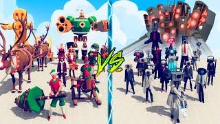 HOLIDAY FACTION vs TITAN SPEAKERMAN TEAM - Totally Accurate Battle Simulator TABS