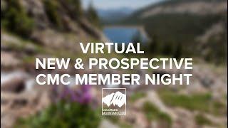 May 2022 Colorado Mountain Club New Member Night