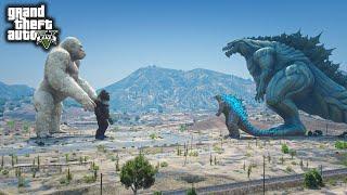 Team Godzilla Vs Team Kong || GOD BATTLE ( GTA V Mods )