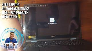 No Bootable Device Acer Laptop DIY FIX SOLUTIONS - Tagalog Tutorial