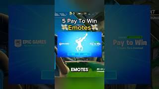 Kennst du diese 5 PAY TO Win EMOTES? || #fortnite #shorts