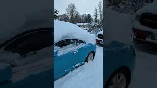 Lower your car using snow (easy) #automotiveflux