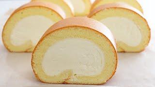 If you have 3 eggs, make this delicious cake roll at home! Melt in your mouth! Very soft and creamy