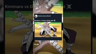 Kimimaro vs Gaara deadly fight ️ #shorts #anime #viral #fight