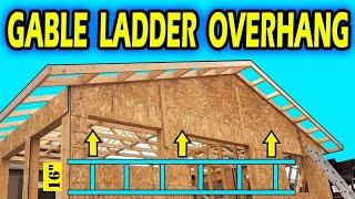 How to build a Gable Soffit Ladder Overhang