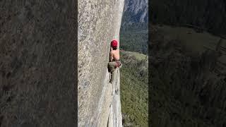Huge move on E Cap by Pietro Vidi! Follow for more #climbing