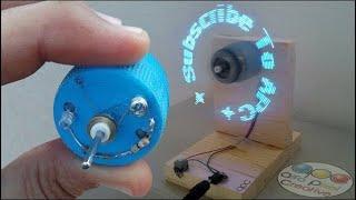 How to make a programmable LED Fan at home "2018"