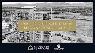 Kelowna Condo for Sale: 708-2040 Springfield Road