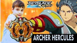 ЛУЧНИК ГЕРКУЛЕС (Archer HERCULES) БейБлэйд Распаковка Обзор Битва Beyblade Burst Super Z