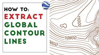 How to extract CONTOUR LINES from anywhere in the world!