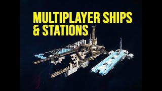 Multiplayer Creations Battlestar Galactica Server Tour - Space Engineers