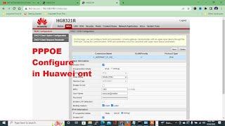 How to Configure Huawie ONT - Model - HG8321R