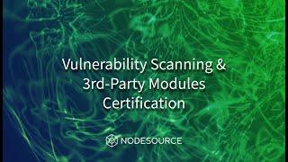 Vulnerability Scanning & 3rd Integrations