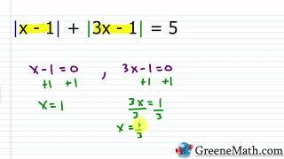 Solving Advanced Absolute Value Equations