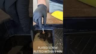 IGL Aegis clear anti corrosion coating test vs hydrogen peroxide acid and salt mixture