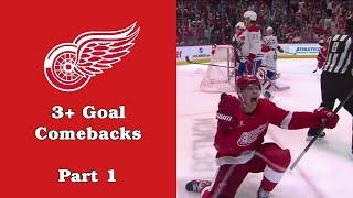 Detroit Red Wings: 3+ Goal Comebacks (Wins)