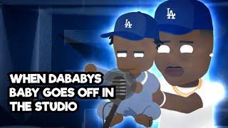 When Dababy's baby goes off in the studio | Ft Duke and Jones