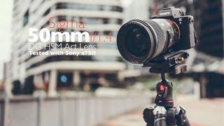 Sigma 50mm f/1.4 DG HSM Art Lens 4K Video Test (Shot it with Sony A7SII)