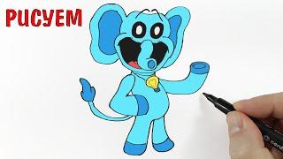 Как нарисовать Бубба Буббаслон из Poppy Playtime 3