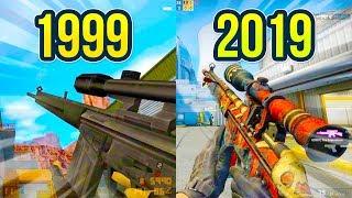 Evolution of the G3SG1 Sniper Rifle in Counter Strike on Nuke Map 1999 - 2019