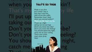 Gracie Abrams - That's So True (Lyrics) #lyrics #song #shorts