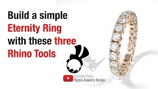 Simple Eternity Ring #rhinoceros3d #rhinotutorial #eternityring