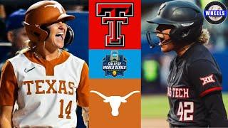 #12 Texas Tech vs #6 Texas | WCWS Finals Game 1 | 2025 College Softball Highlights