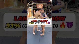 Muay Thai elbow to the face! 🫨