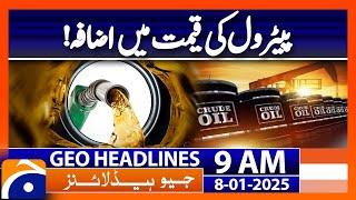 Oil Prices Surge to 3-Month High | Geo News 9AM Headlines | 8 January 2025