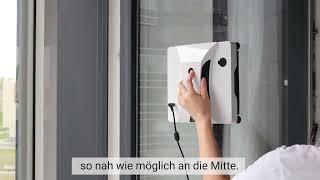 Wie beginne ich mit der Verwendung des HESTER M2 PRO Fensterputzroboters mit einem Sprühsystem?