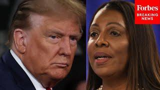 Letitia James Asked For Comment On Accusations She 'Basically Revived' Trump Through Prosecution