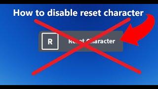 How to disable reset character button | Roblox Studio