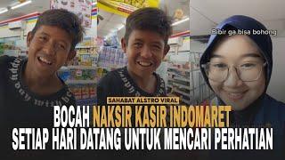 VIRAL VIDEO BOCAH NAKSIR Kasir Indomaret, Setiap Hari Datang Untuk Mencari Perhatian.