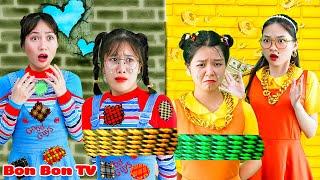 Mẹ Amanda Nghèo VS Mẹ Búp Bê Giàu | Bon Bon TV