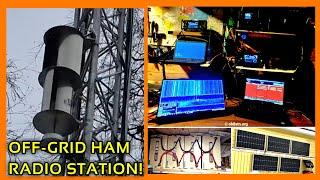 Ham Radio Station on off-grid solar power