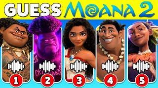 Guess The Moana 2 Movie We're Back Characters by Voice ️ Moana 2 Trailer Songs Quiz