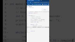 reverse an integer in c #c #programming #softwareengineer #coding #computer