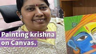 Oil Painting of Krishna | Manoram Arts Ajmer | Rama Garg