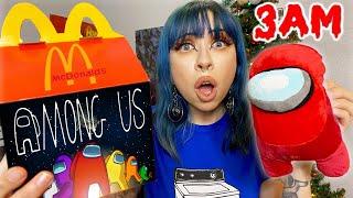 DO NOT ORDER AMONG US HAPPY MEAL FROM MCDONALDS AT 3 AM!! (OMG IMPOSTOR CAME TO OUR HOUSE)