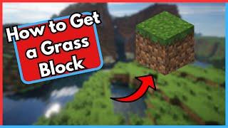 How to Get a Grass Block in Minecraft