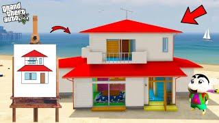 GTA 5 : FRANKLIN DRAWING SHINCHAN'S HOUSE WITH HELP OF MAGICAL PAINTING BOARD