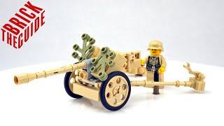 Brickmania LEGO Pak 40 Anti-Tank Gun and German Soldier Speed Build